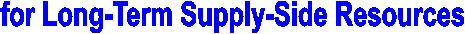 For Proposals (RFP) for Supply-Side Resources